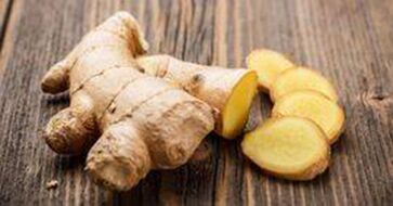 Ginger root in gels that enlarge the penis